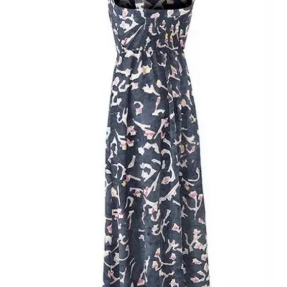 SOLD -  CaBi #5269 Floral Print Halter Maxi Dress - Picture 8 of 9